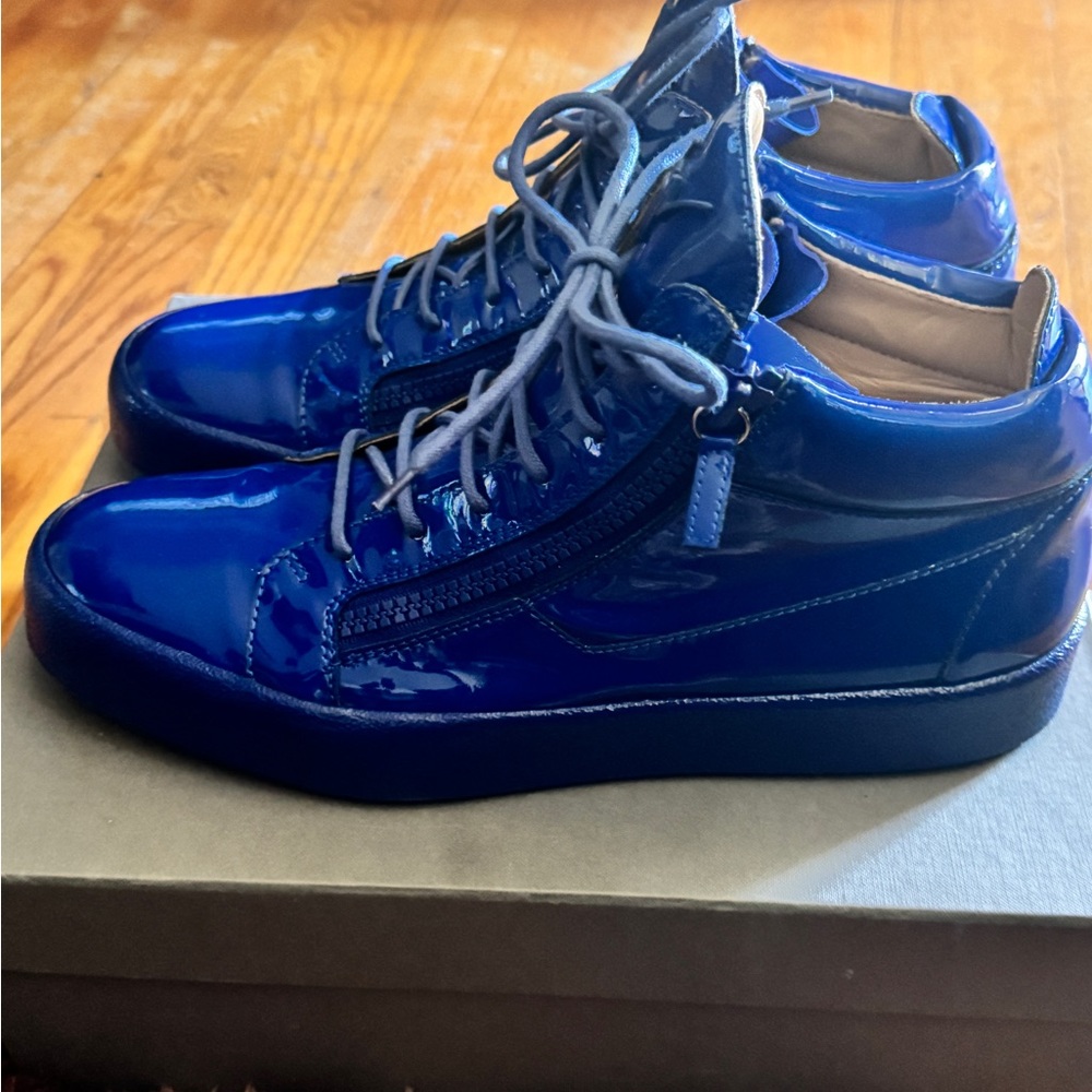 Giuseppe Zanotti Patent Leather Sneakers size 47 (US 14)